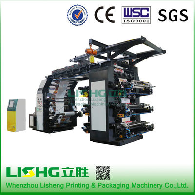 China 6 Farbeplastikfilm-flexographische/Flexo-Papierdruckmaschinen fournisseur