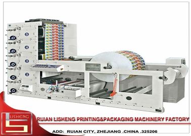 China Hochgeschwindigkeitsaufkleber-automatische flexographische Druckmaschine mit UVsystem fournisseur