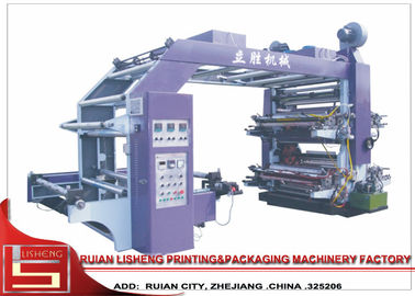 China Automatische 4 färben flexo Druckmaschine für Plastiktasche, Rewinder/Abrollmaschine fournisseur